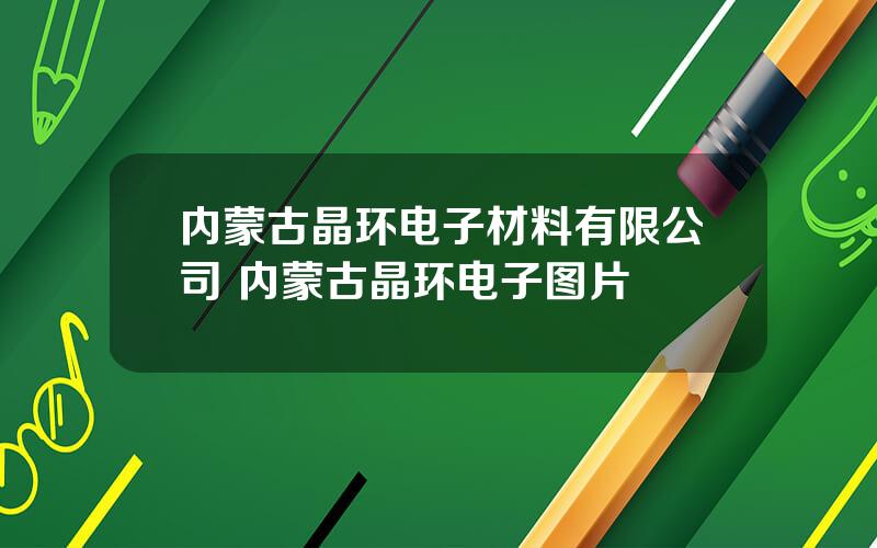 内蒙古晶环电子材料有限公司 内蒙古晶环电子图片